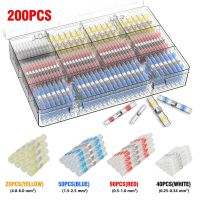 【hot】☄  200pcs Solder Wire Shrink Butt Connectors with Soldering Sleeve