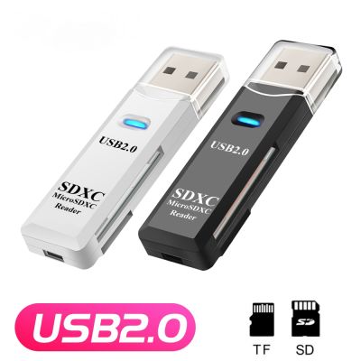 【CW】 2 IN 1 Card Reader USB Memory Speed Multi-card Flash Drive Laptop Accessories