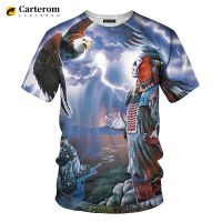 2023 NEW Indians Girl Nostalgic 3d Printed T-shirt Oversized Street Casual Couples t Shirt Men Women Summer Hip Hop Harajuku Style Tops fashion