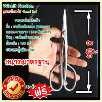 อุปกรณ์บอนไซ กรรไกรตัดแต่ง ยาว 8 นิ้ว สแตนเลส สำหรับมืออาชีพ  Bonsai Tools Long Handle Scissors 210 Mm (8 ) Stainless Steel Standard Quality For Beginner Bonsai Peoples