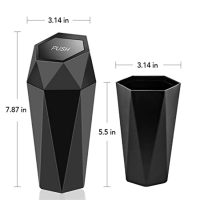 【Hot selling】☀2pcs Car Trash Can, Mini Garbage Bin 2 Packs Universal Leakproof Automotive Garbage Cans for Auto Office Bedroom Home—Easy to use