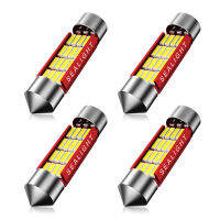 SEALIGHT 4 pcs 36mm 6418 Festoon LED Bulb 6500K White Super Bright DE342344106411 LED Interior Lights 16-SMD 4014 Chipsets