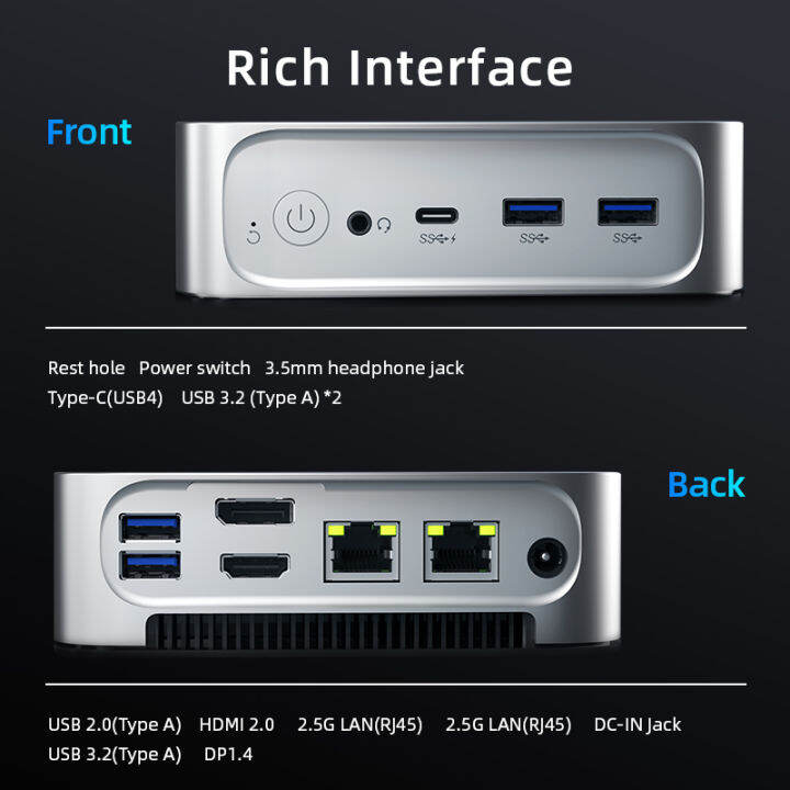 การจัดส่งสามวัน-machenike-มินิคอมพิวเตอร์-mini-pc-amd-ryzen5-6600h-16g-ddr5-ram-512g-ssd-pcie4-0-wifi6-2023-ใหม่มินิคอมพิวเตอร์เดสก์ทอป