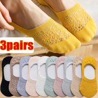 6pcs/lot Women Silicone Non-slip Invisible Socks Summer Solid Color Mesh Breathable Boat Sock Female Cotton Ankle Sock Slipper Socks Tights