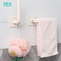 ?【Lowest price】YKS L-Shape Punch-ฟรีตะขอแขวนแขวนแขวนผ้าชั้นวางม้วนผู้ถือห้องน้ำ