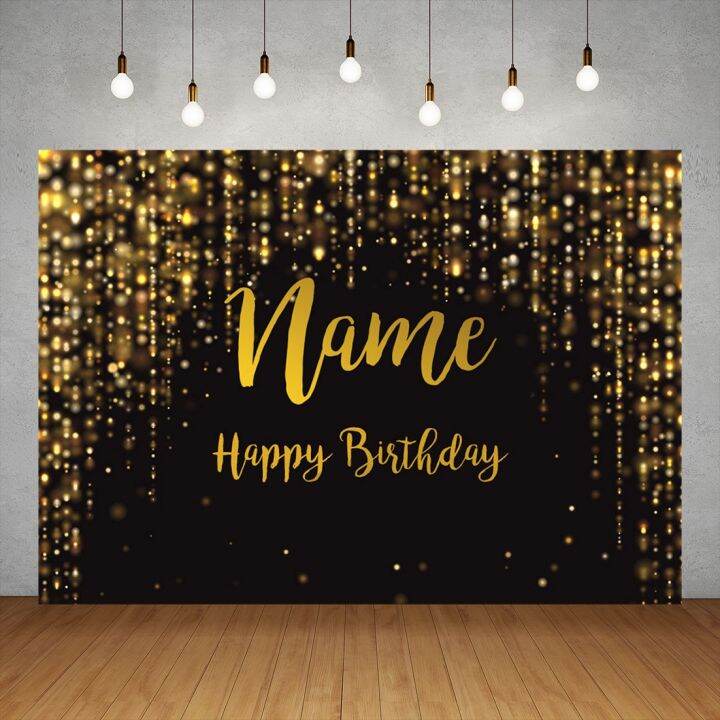 [Bargain price decoration] Golden Glitter Custom Name Photography ...