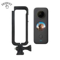 EKDWET สำหรับ Insta360หนึ่ง X3 สำหรับ Insta360หนึ่ง X2 อะแดปเตอร์ขาตั้งกล้อง ป้องกันการตก ตัวยึดกล้องแอคชั่น ป้องกันการกระแทก เคสป้องกันสำหรับ Insta360 สำหรับ Insta360 RIG FRAME เคสกรอบกล้องแอคชั่น สำหรับกรอบป้องกัน Insta360