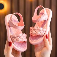 COD DSFGRTUTYIII NEW 1-7 years old kids sandals for girls summer princess shoes student open toe non-slip beach shoes