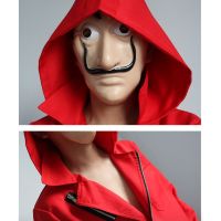 alvador Stand-up collar Dali Movie The House of Paper La Casa De Papel Cosplay Party Halloween Money Heist Costume &amp; Face