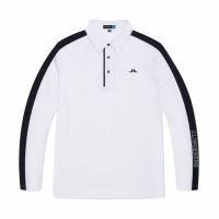 2023 new autumn golf clothing mens long-sleeved T-shirt POLO shirt lapel quick-drying sports breathable clothing J.LINDEBERG Titleist DESCENNTE Korean Uniqlo ☌℡㍿