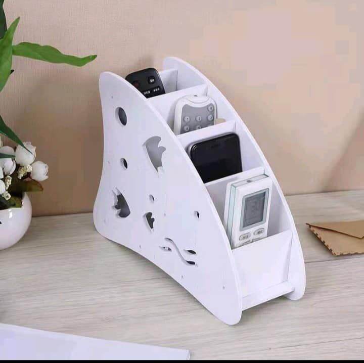 Creative Wood Mobile Phone Holder Remote Control Holder Storage Box