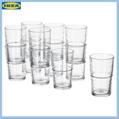 แก้ว แก้วน้ำ แก้วใส ความจุ 310 มล. 12 ใบ SVEPA สเวียป้า IKEA