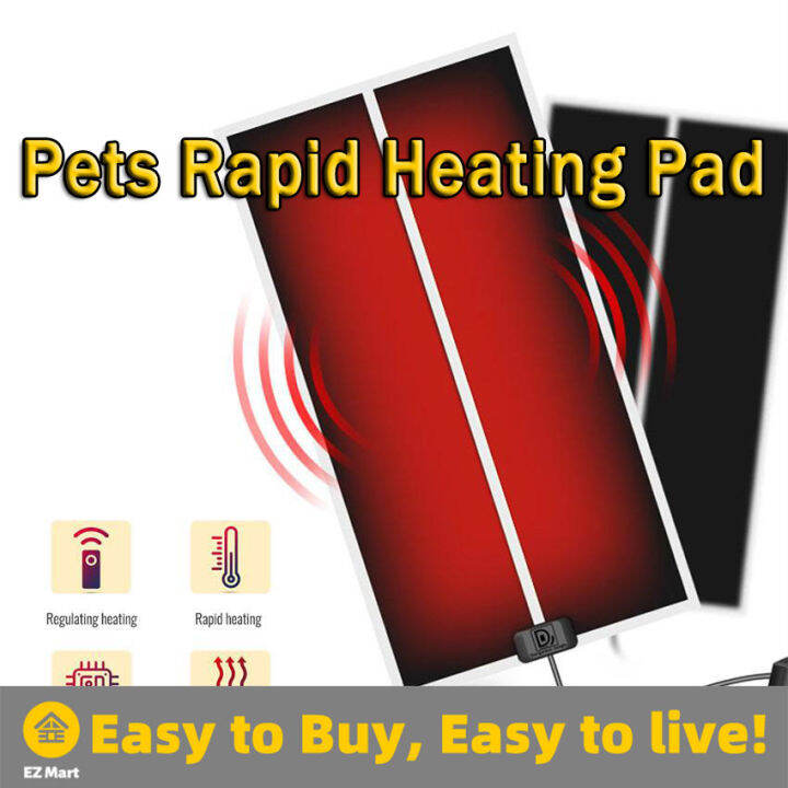 7/14W Pets Rapid Heating Sheet Reptile Waterproof Temperature Heating Pad Warmer Mat with