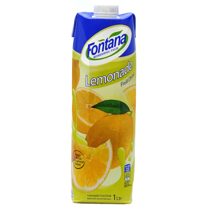 Fontana Lemonade Prism Juices ( 1case/ 12pcs x 1L ) Lazada PH