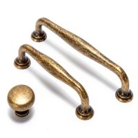 Bronze AntiqueEuropean Classical Old-fashioned Furniture Kitchen Cabinet Handle Shoe Cabinet Drawer Zinc Alloy Handle Door Hardware Locks