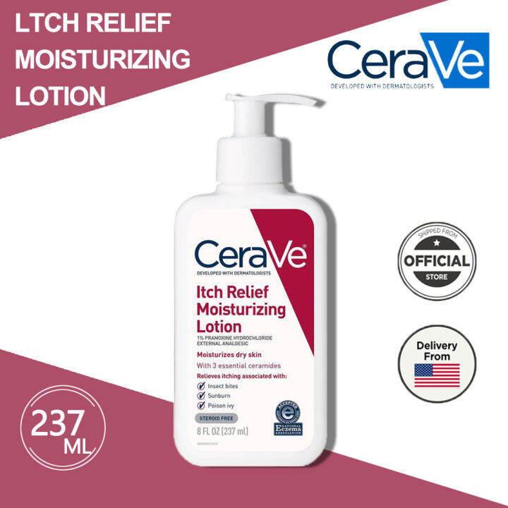 CeraVe Itch Relief Moisturizing Lotion Relieves Itch with Minor Skin ...