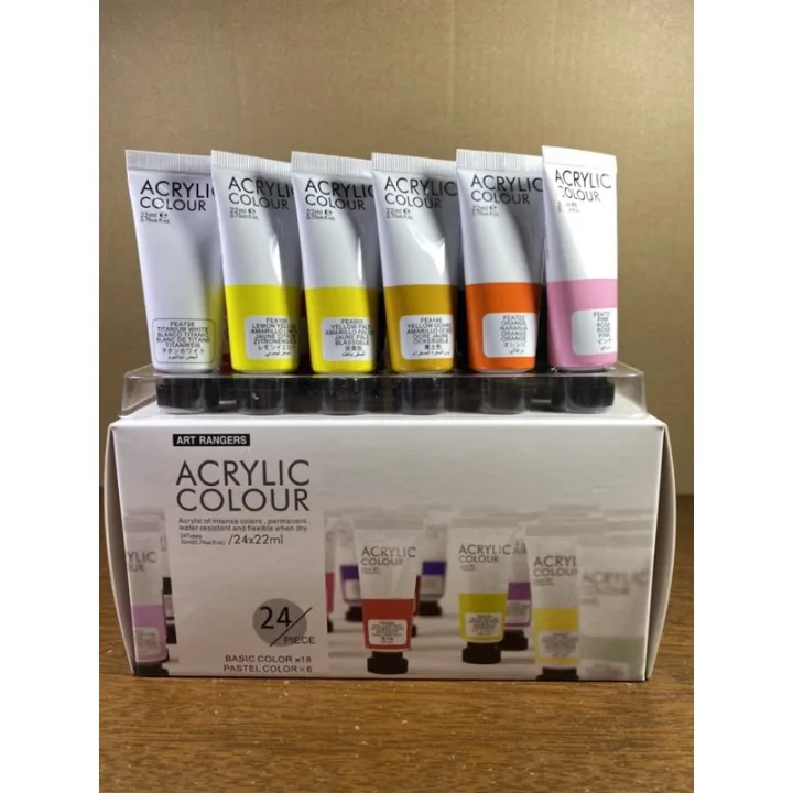 Art Ranger Acrylic Paint Set 24 tubes x 22ml Lazada PH