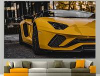 ป้าย Lamborghini,ประดับรถหรูหรา,Lamborghini Aventador,ภาพพิมพ์ศิลปะซูเปอร์คาร์,รถแลมโบกินีศิลปะบนผนังผ้าใบรถสปอร์ต,Lamborghini ประดับ1ชิ้นภายในไม้หรือกรอบ (หรือสีดำอะลูมินัมอัลลอยกรอบ)