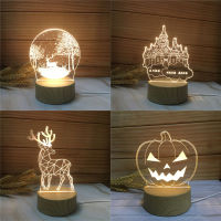 Led Night Light Hologram 3d Illusion Lamp for Kids Bedroom Decor Nightlight Usb Powered Table Lamp Gift Led Light Fixture