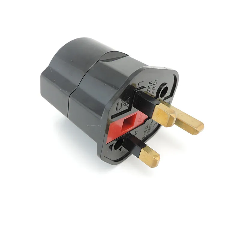 Universal 13A 250V Copper EU Korea Germany France Russia To HK UK Power  Adapter Fused Plug Singapore Malaysia Converter Type G WB29 