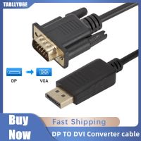 TABLLYUGE 1080P DisplayPort DP To VGA 1.8m Cable Male to Male Displayport vga Connection Adapter for HDTV PC Laptop Projector Cables