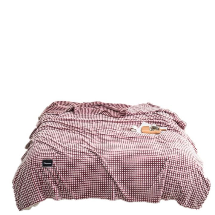 ผ้าห่มขนสัตว์นมอบอุ่นสีทึบ-farai-ขนสัตว์เครื่องปรับอากาศผ้าห่มผ้าห่มขนสัตว์ปะการัง-nap-ผ้าห่มสำหรับเตียง