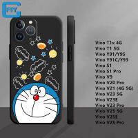 Y95ซิลิโคนเหลวบางพิเศษสำหรับ Vivo T1 X Y91 C S1เคสโทรศัพท์ป้องกันทุกส่วนของเครื่อง Y93 Pro V21 V23 V23E V25 V25E DingDong