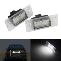 โคมไฟแผ่นตัวเลขป้ายทะเบียน Led 2x Canbus สำหรับรถ Audi A4 B5 1995 2001สีขาว