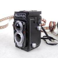 ▧☋✺ Nostalgic old-fashioned tiepiluolai rolleflex double anti old camera model retro photography props and modeling elements