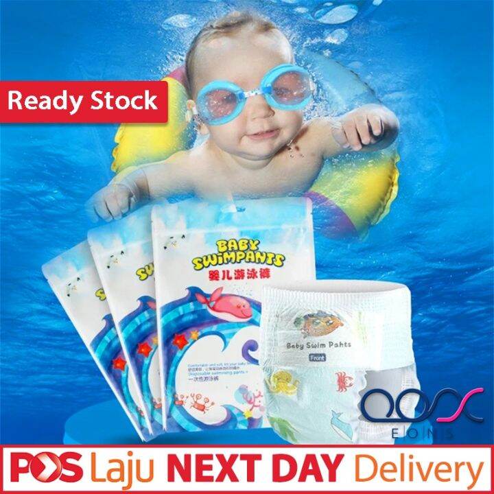 EASY TEAR OFF 💖 Waterproof Disposable Baby Swimming Diaper Leakproof