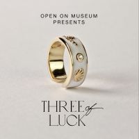 Three of Luck Ring, Open on Museum  [แหวนเงินแท้ ลงยา ประดับด้วยพลอยเพทาย]