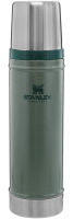 Stanley Classic Vacuum Insulated Wide Mouth Bottle - BPA-Free 18/8 Stainless Steel Thermos for Cold &amp; Hot Beverages (1 QT, 20 oz) Hammertone Green 20 Oz