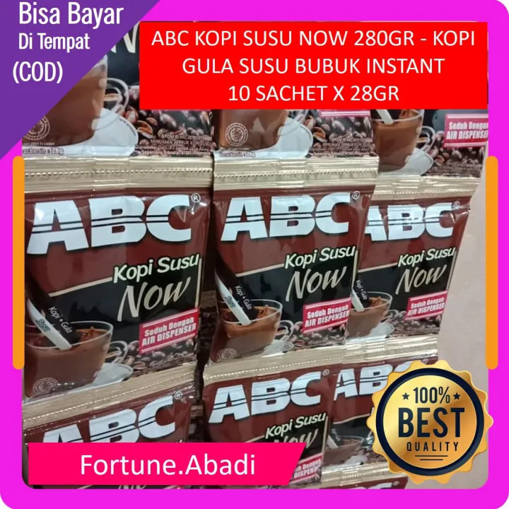 TERMURAH Kopi Instan ABC Kopi Susu Now 280gr Kopi Gula Susu Bubuk