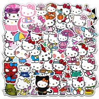 10/30/50pcs Cute Cartoon Hello Kitty Stickers Kawaii Girls Graffiti Water Bottle Guitar Diary Vinyl Kids DIY Toys Sticker Decals Stickers