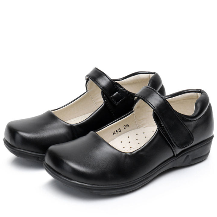 GRAZIA Children Girl Student Shoes School Black Leather Shoes Girls ...