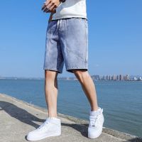 Ready Casual jeans Summer thin men denim shorts loose straight five minutes of pants pants in han edition tide tooling leisure trousers male