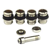 4pcs Flush Mount Chrome Car Tyre Tire Valve Stems High Pressure Bolt in Metal Wheel Scooter Valve Stem