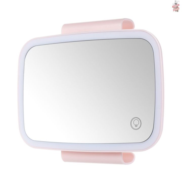 shocking-salecar-sun-visor-mirror-with-led-lights-makeup-sun-shading-cosmetic-mirror-adjustable-vanity-mirror-clip