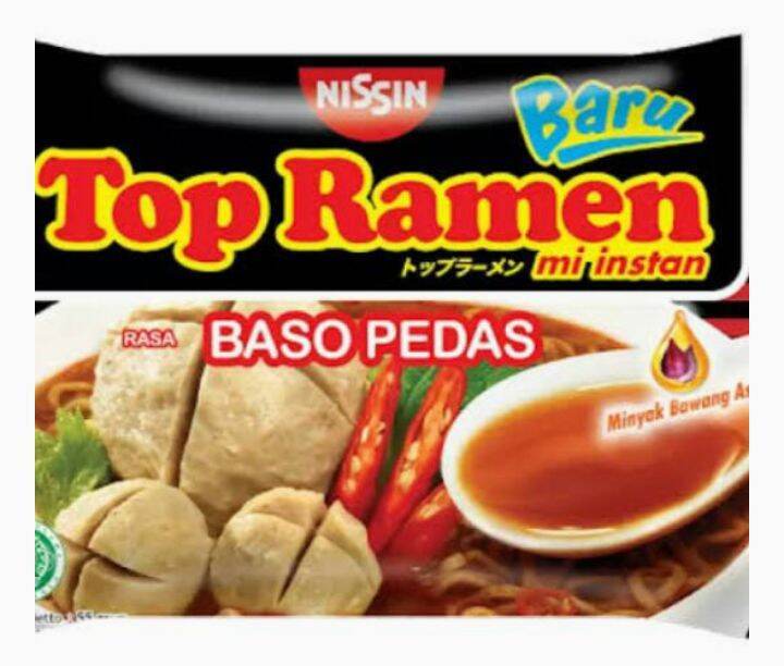 Mie Top Ramen Rasa Baso Pedas Isi 10 Pcs Lazada Indonesia