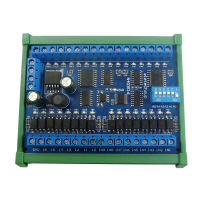 DC 6.5-30V 16CH RS485อินพุตเอาต์พุตพอร์ตรีโมทคอนโทรล PLC บอร์ดขยาย IO DIN35 Modbus RTU NPN ต่ำโมดูลระดับ