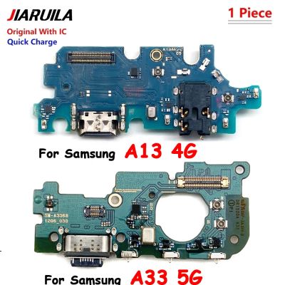 100% ออริจินอลเหมาะสำหรับ Samsung A01 A51 A03 A13 A53 A03S A33 5กรัม A02S A42 5กรัม A52 A71 A72ตัวต่อที่ชาร์ทพอร์ตยืดหยุ่นสำหรับบอร์ด