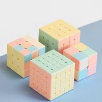 3x3/4x4/5x5 Magic Cube Stickerless Smooth Productivity Cube Macaron Color Magic Cube For Kids Adults 5x5 Magic Cube Brain Teasers