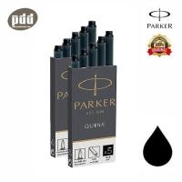 2 แพค PARKER Ink Refill Cartridges หมึกหลอดป๊ากเกอร์ ควิ้ง แบบยาว หมึกน้ำเงิน หมึกดำ สำหรับปากกาหมึกซึม - 2 packs PARKER QUINK LONG INK REFILL CARTRIDGES Black, Blue for Fountain Pen  หลอดหมึก หมึกหลอด Parker [ปากกา เครื่องเขียน pendeedee]