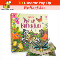 (In Stock) พร้อมส่ง หนังสือบอร์ดบุ๊คเกี่ยวกับผีเสื้อ Usborne Book Pop Up Butterflies Board Book 3D Flap Book หนังสือภาษาอังกฤษ by GreatEnglishBooks