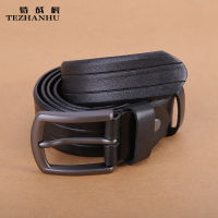 First Layer Cow Leather Belt Mens Leather Belt Pin Buckle Retro Fashion Casual Trendy Pant Belt Leather