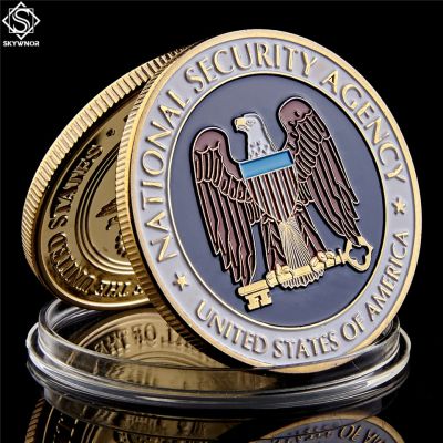 Thriving USA Nsecurity Agency Washington. D.cl Gold Challenge Coin Online