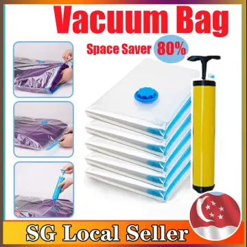 5Pcs Space Saver Vacuum Storage Bags, Hand Rolled Dust Proof Compression  Bags for Travel, Travel Space Saver Bag, Vacuum Sealer Bags for Clothes