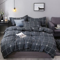 Fashion Home Bedding Sets Simple Style Bed Linen Duvet Cover Flat Sheet Pillowcase Winter Full King Single Queen Size Set