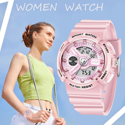 LIGE Top nd Pink Womens Watches 50M Waterproof Sports Wristwatch Ladies Quartz Watch Swimming Reloj Mujer Relogio Feminino