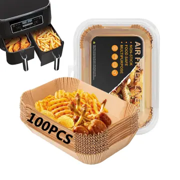 Rectangular Air Fryer Liners Silicone Oil Paper Baking Paper High  Temperature Silicone Paper Plate